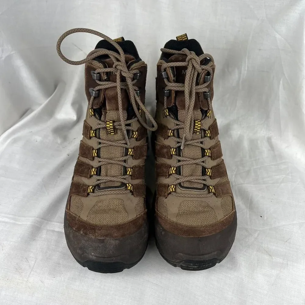 Merrell Strongbound Mid Waterproof Brown Hiking Boots Size US 8.5